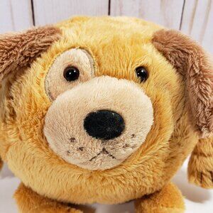 Dog Plush Toy GoofBallz Puppy 2012 Flocked Nose 7 inch Golden Color